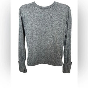 Athleta Girl Seamless Heathered Gray Top, Size 12
